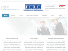 Tablet Screenshot of floridaconstructionlawgroup.com